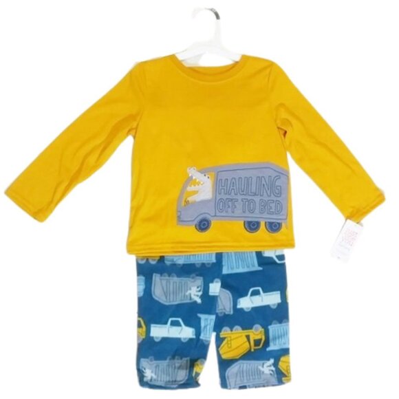 NWT Toddler Boys' 2pc Truck/Construction Fleece Pajama Set - Carter's - 4T - Picture 1 of 4